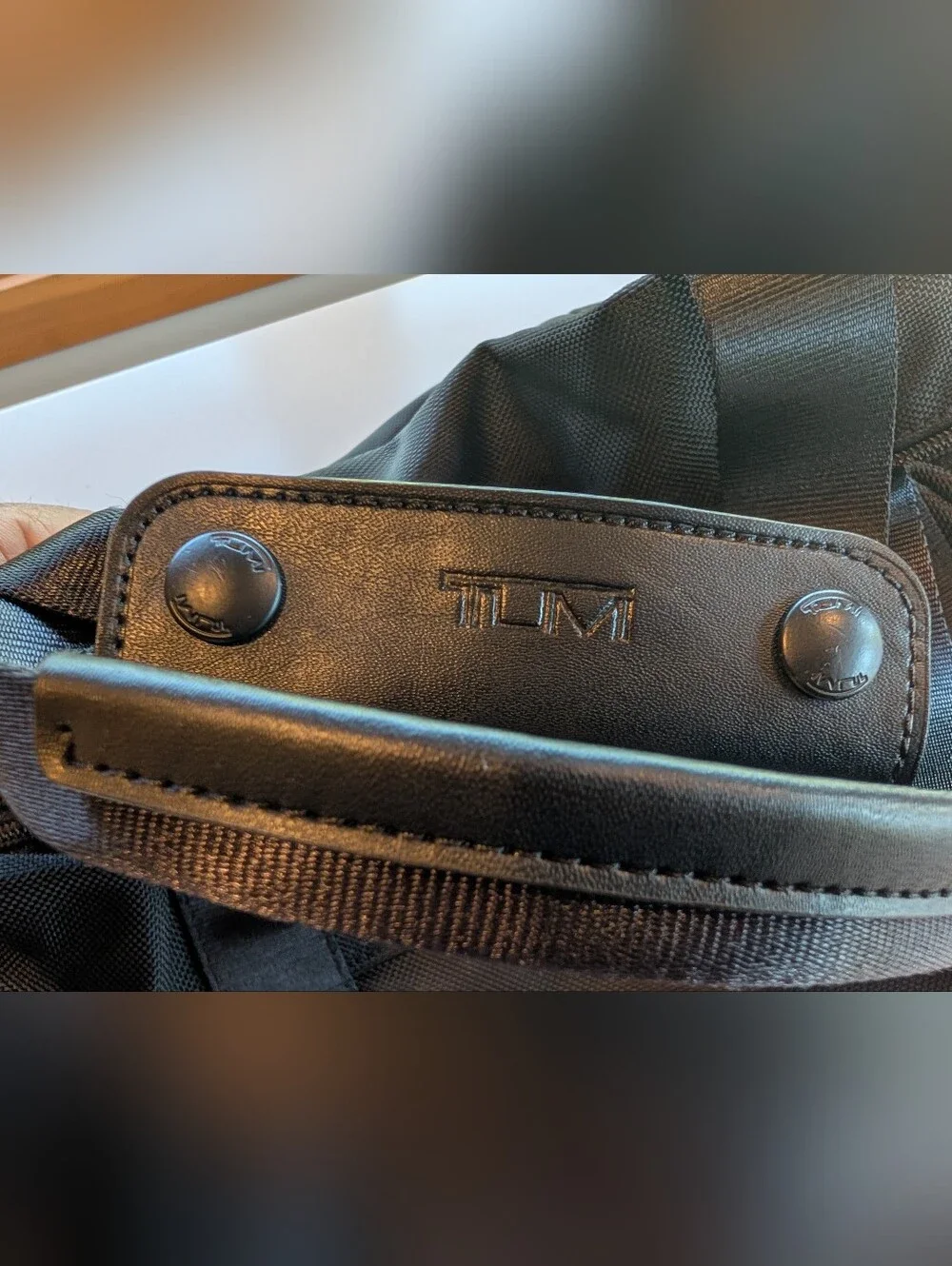 TUMI Nylon Duffle Bag Black Medium Size